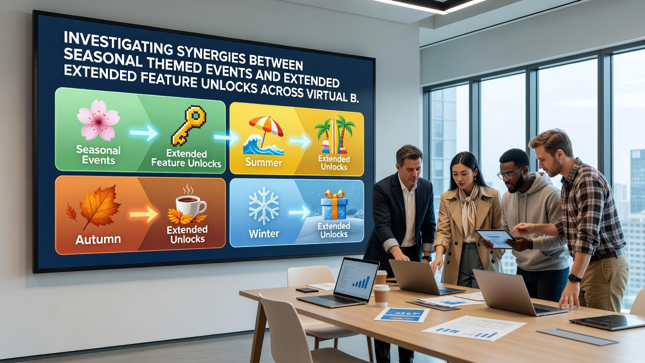 Data visualization of seasonal event participation rates linked to extended feature unlock completion in virtual betting platforms