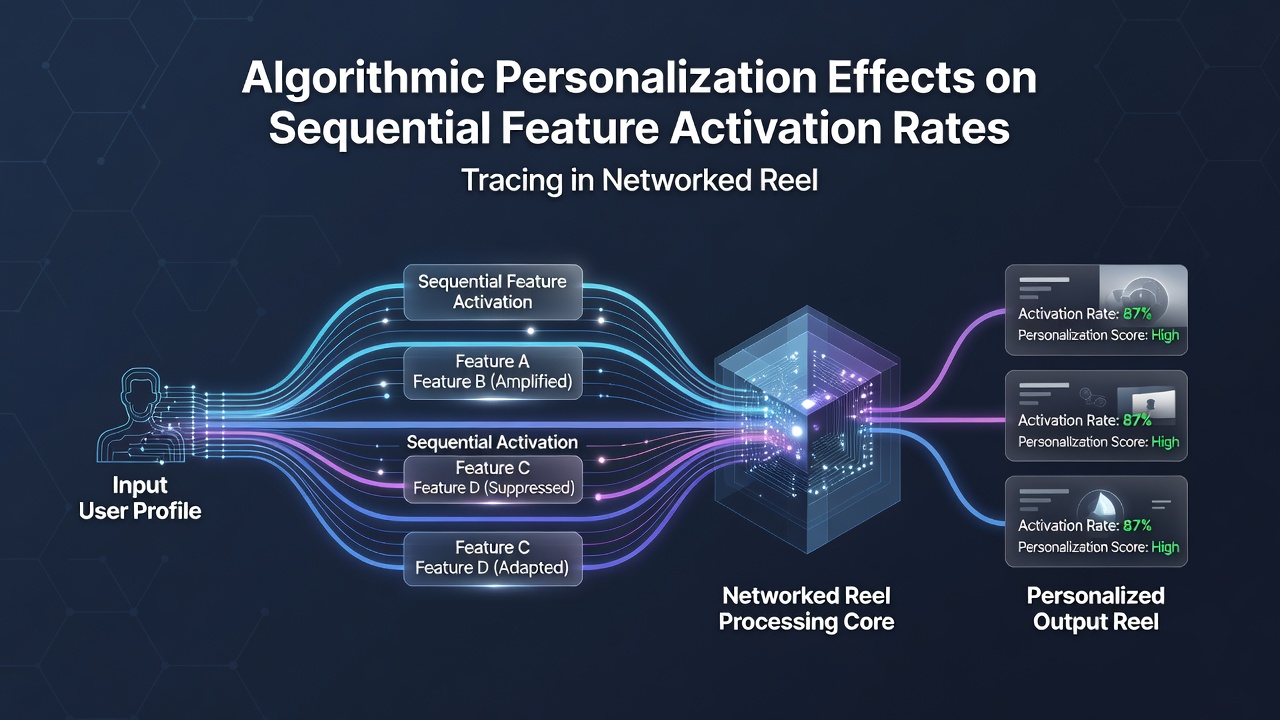 Data visualization of activation rate variations across personalized user segments in reel simulation networks