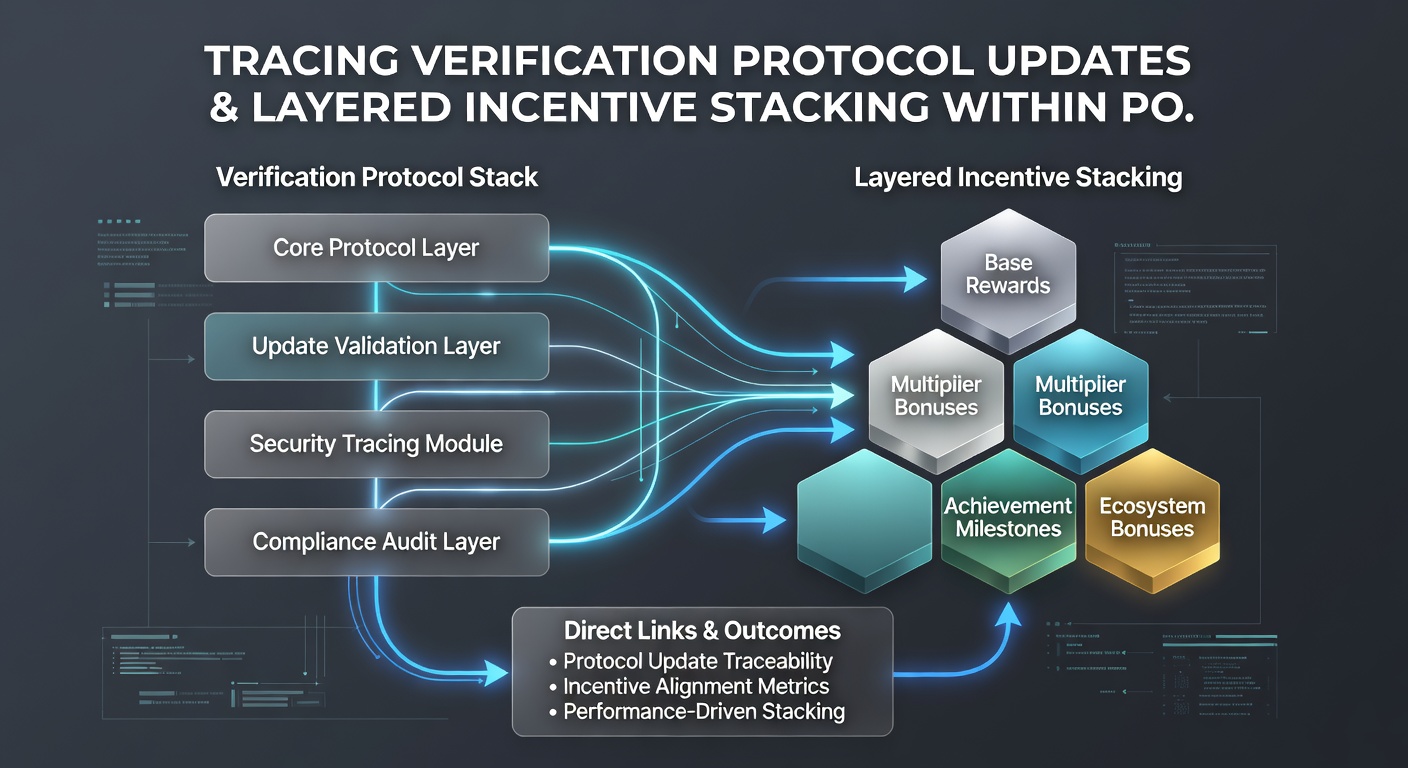 Flowchart illustrating how verification checkpoints trigger successive incentive layers in reel accumulation